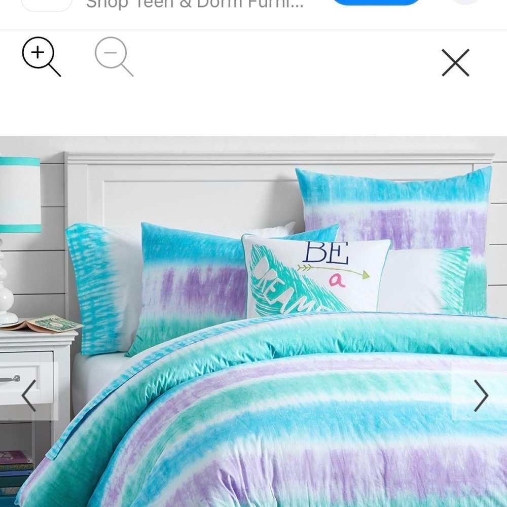 Pottery Barn Teen Tie-Dye Duvet with Pillow Shams